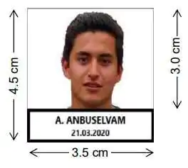 Sample TNPSC photo rules for Civil services exams group IV